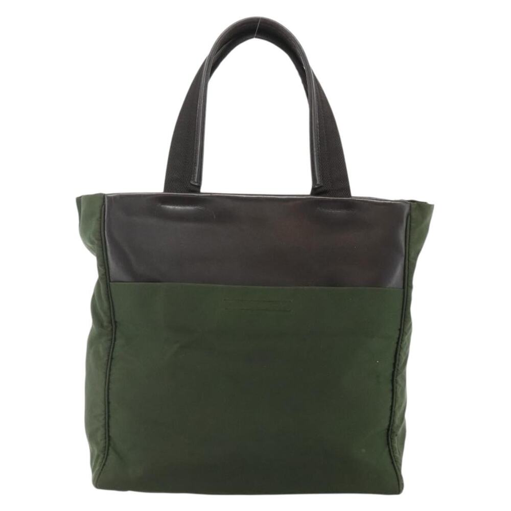 Prada Nylon Tote Bag Khaki Green